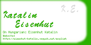 katalin eisenhut business card